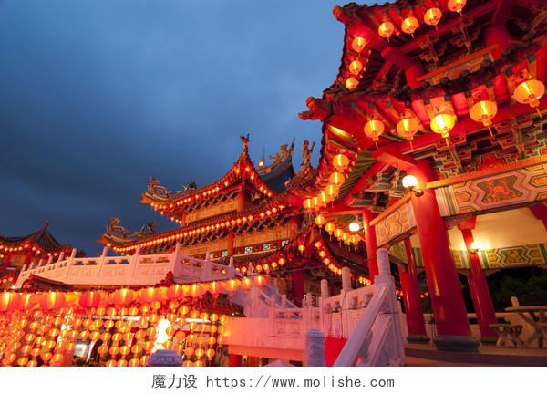 国外建筑景观旅游旅行寺庙喜庆新年元素